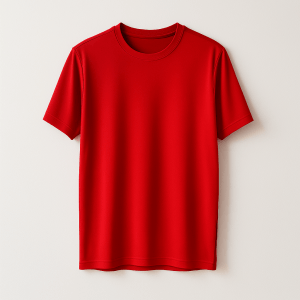 Sports T-shirt – Unisex – Rød– Genanvendt polyester