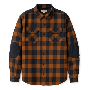 Vatteret Flannel Skjorte - Unisex - Orange