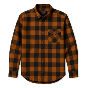 Flannel Skjorte - Unisex - Orange