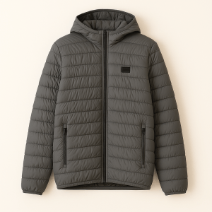 Jakke - Unisex - Vatteret med hætte